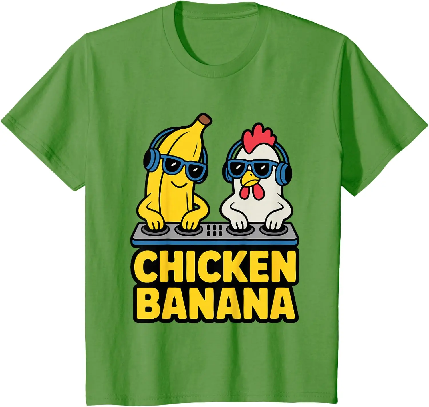 Funny Chicken Banana T-Shirt Unisex Children’s Wear Casual Funny Cotton Kid Graphic T Shirts Camiseta Streetwear