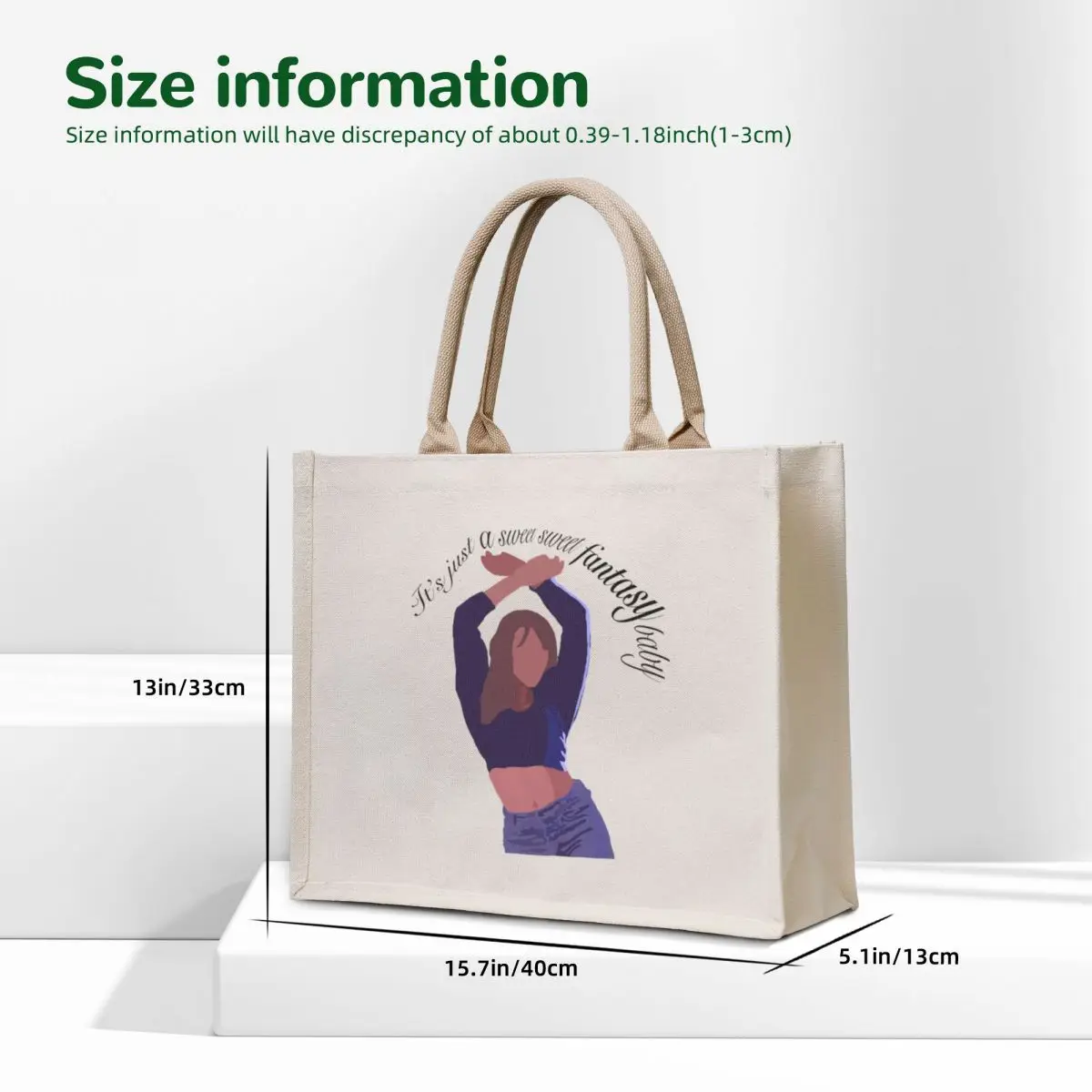 Mariah Carey-Fantasy Tote Bag canvas tote bag bags for women Portable shopping bag Handbags