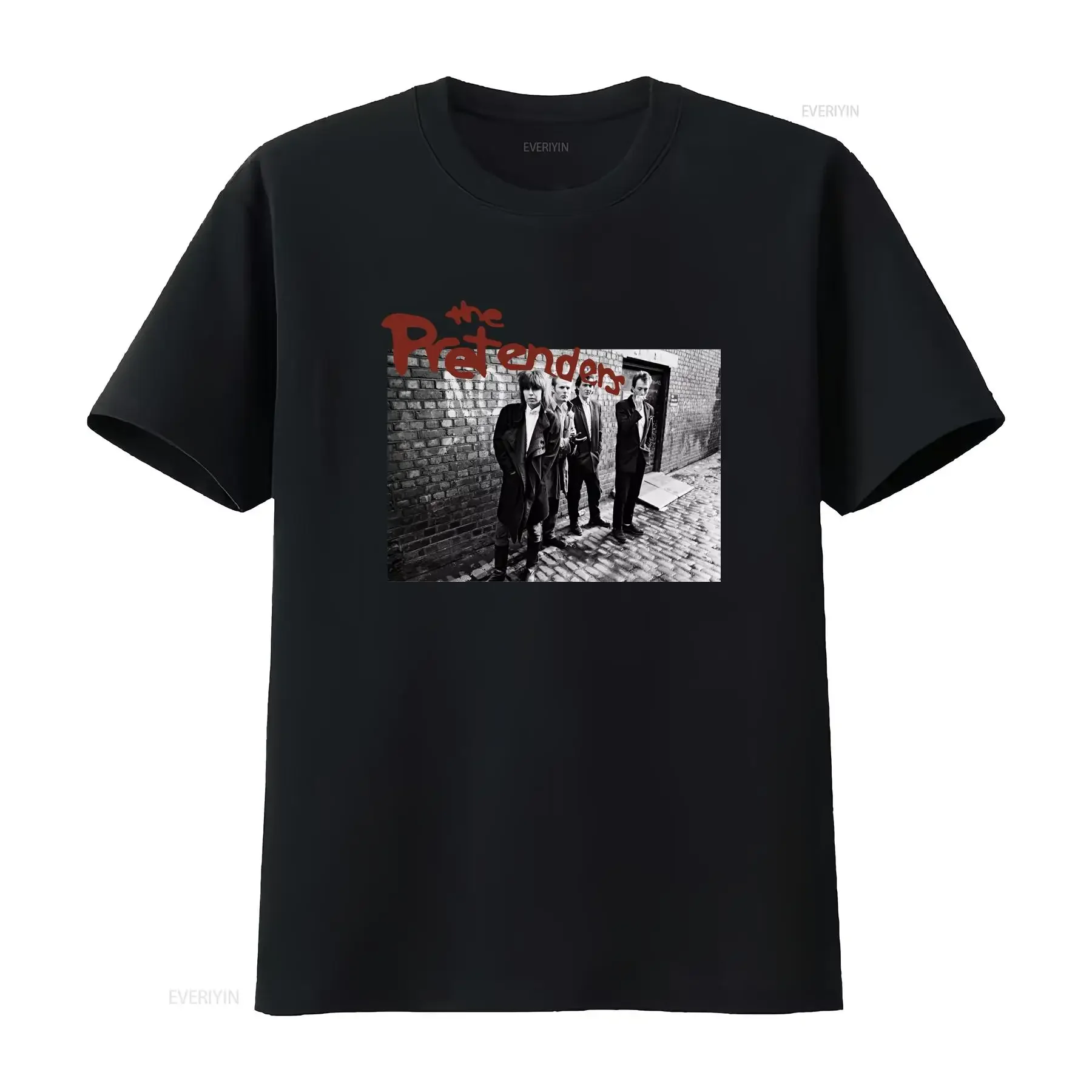 

Футболка The Pretenders Band для мужчин, женская, репринт AN24949, винтажная, мягкая, дышащая, растянутая, удобная, повседневная, мужская