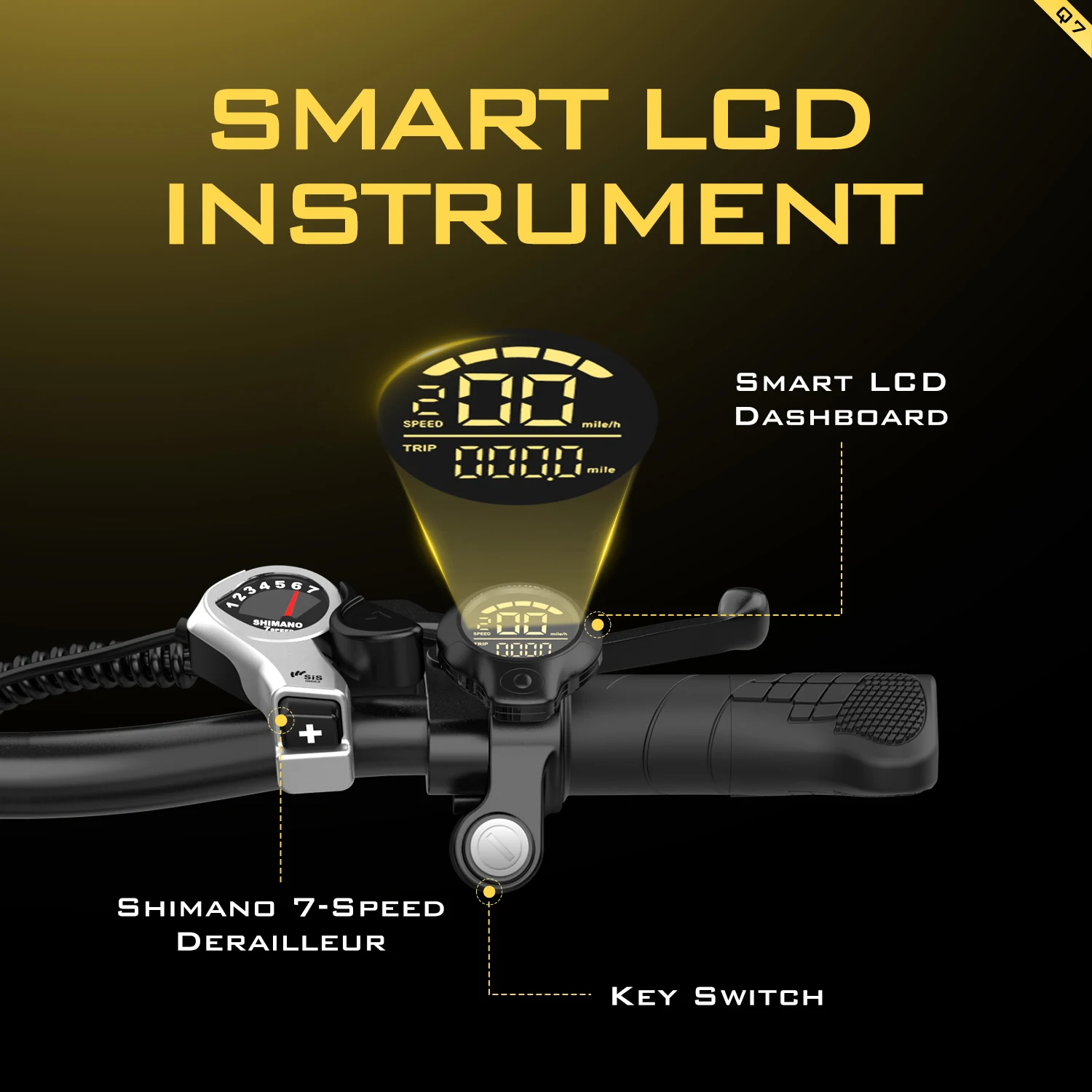 UNIBIKE Q7 الكبار ركاب دراجة كهربائية 250 واط 36V10AH بطارية جميع التضاريس Ebike على الطرق الوعرة 26 "الإطارات الرجال دراجة جبلية قوية #6