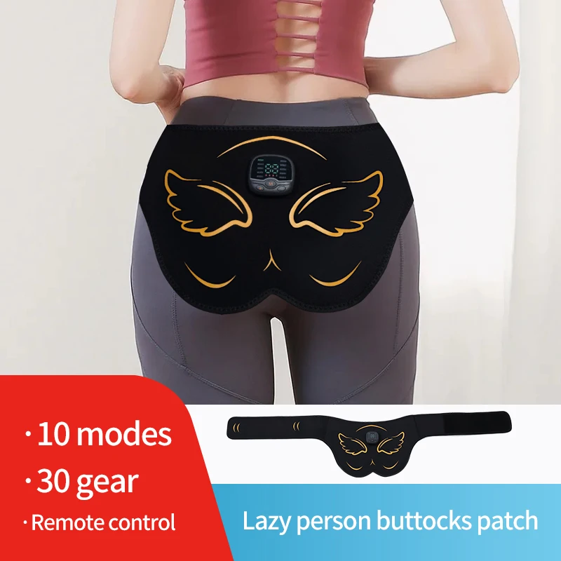 New Electric EMS Hips Trainer Butt Muscle Stimulator USB Rechargable Buttocks Lifting Massage Toner Lose Weight Fitness Massager