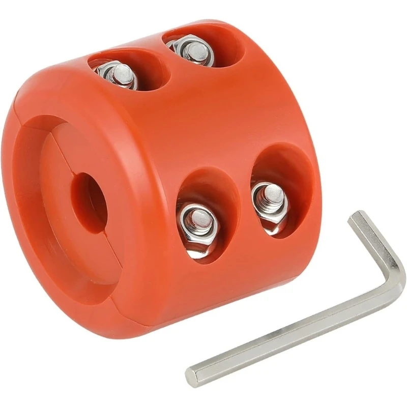 Fahrzeug-Hakenstopper, Winden-Kabelleitungsschoner mit Gummi-Außenkörper und Metallbefestigungen für LKW UTV ATV H8WE – Detail 1