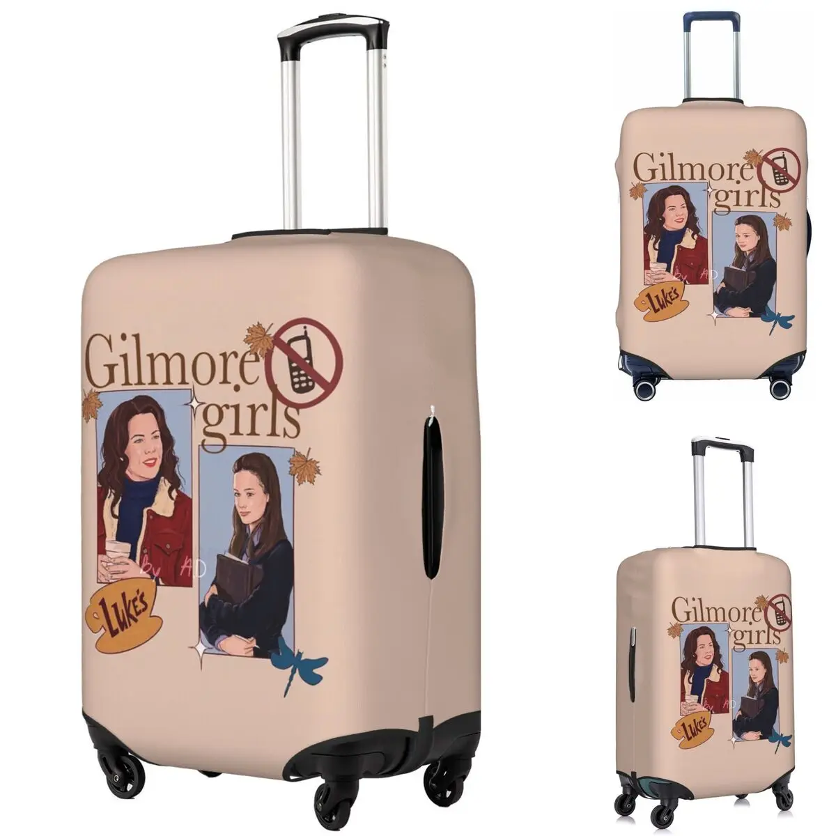 

Gilmore Girls Graffiti Suitcase Cover Protection Elastic Trip Luggage Protector Covers for 18-32 Inch