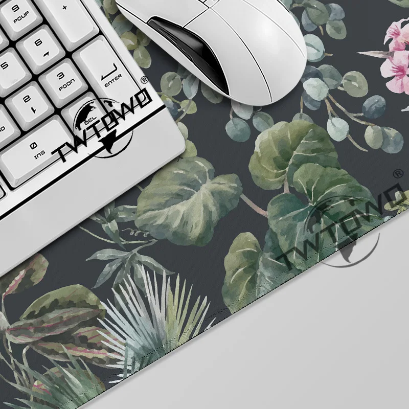 Mouse Pad Beautiful Tropical Flowers Gamer XL HD Computer Home Mousepad XXL Playmat Soft Non-Slip Carpet PC Mouse Mats Table Mat