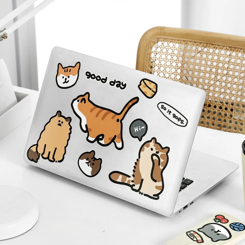 Accompany Your Cute Cat Dog Life Anime Sticker Laptop Tablet Mobile Phone Case DIY Decoration Cartoon Notebook Material Stickers