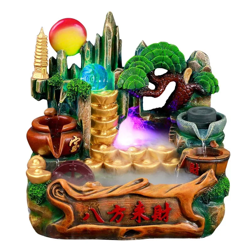 

Creative Gifts Small Rockery Flowing Water Tabletop Ornament Decoration Humidifier Office Crafts