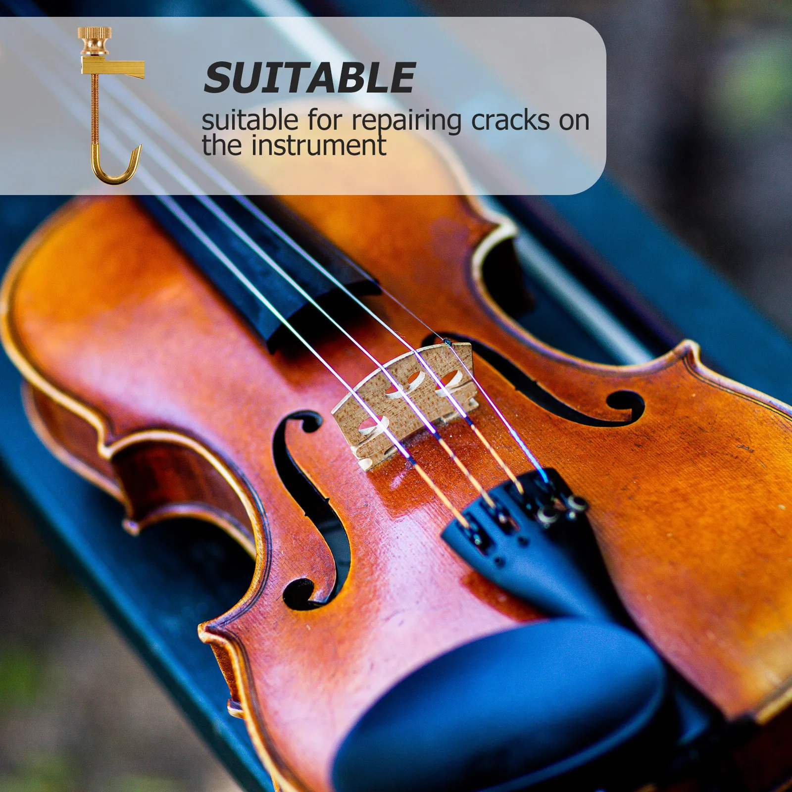 

F Brass Violin Crack Repair Clamp Luthier Tool For Instrument Maintenance Holding Fixing Supply Professional Use