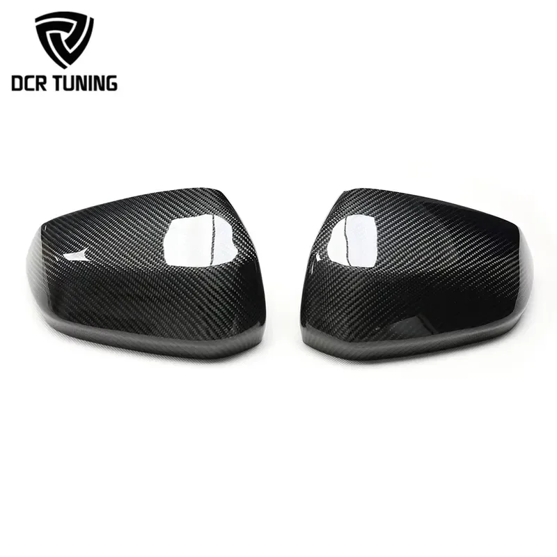 For Audi Carbon Fiber Wing Mirror Cover  Q2 SQ2 Q3 RSQ3 With Side Lane Blind Spot Assist