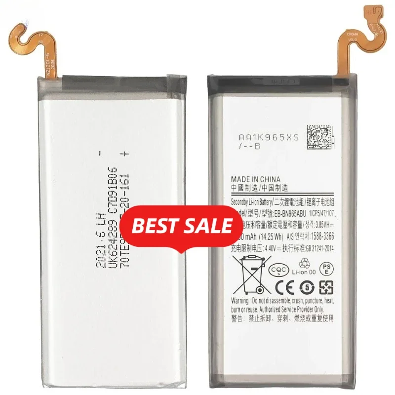EB-BN965ABU for Samsung Note9 Mobile Phone Battery High Quality High Capacity Battery Replacement Bateria Grade A Cell with Tool