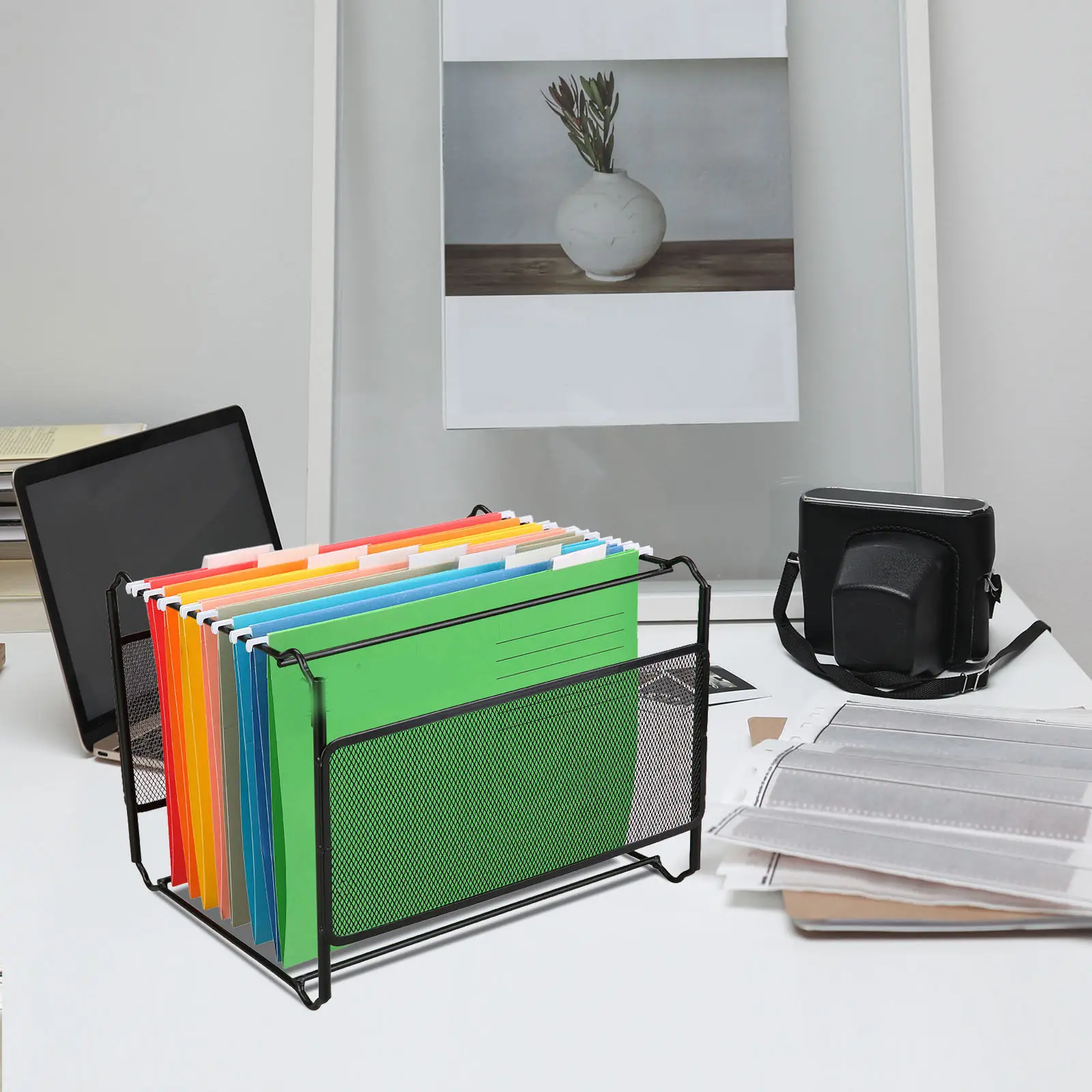 

8Pcs File Hanging Folders Office Document Organizer Hanging Folder Storage Holder for Receipt Bills File Organizer