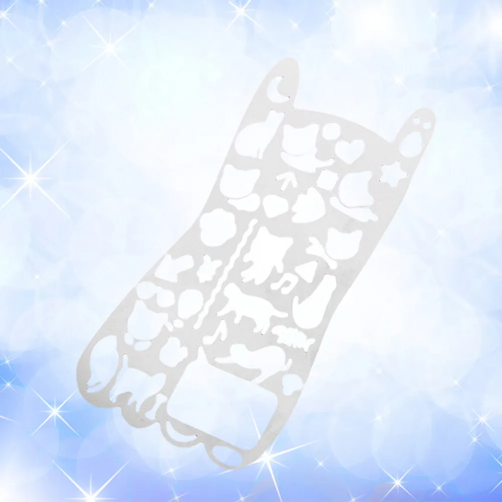 Cat Drawing Ruler Templates High Quality Stainless Steel Hollow Stencils for DIY Scrapbooking Painting Templates Drawing