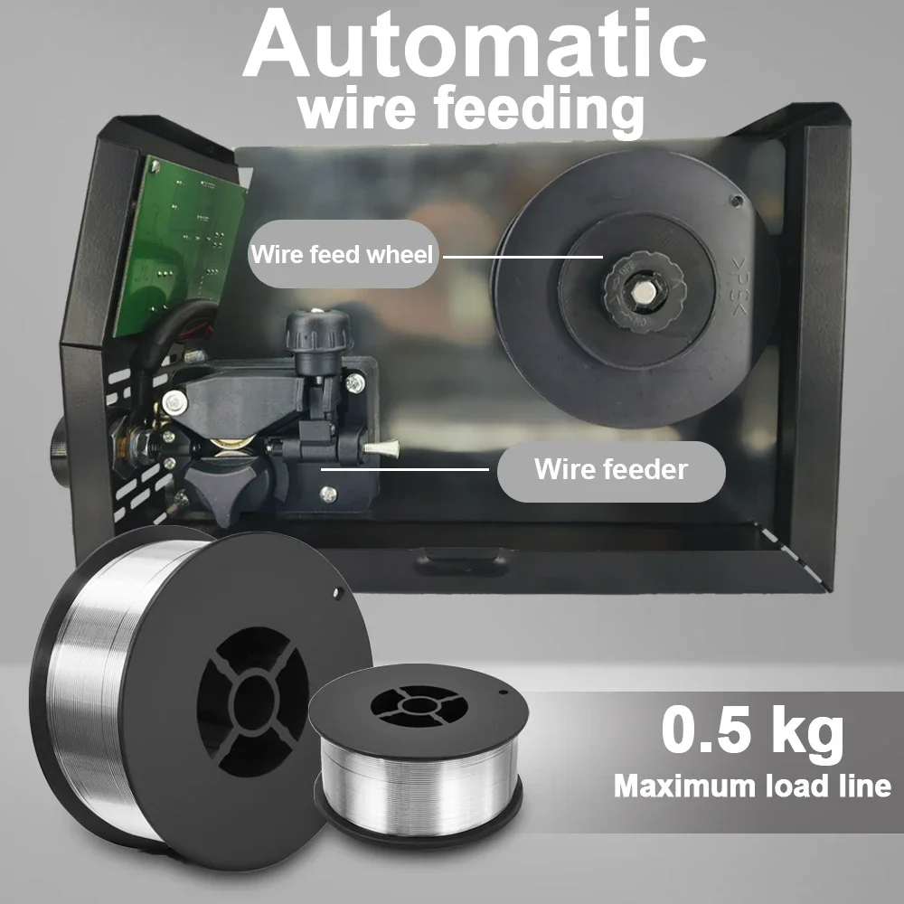 3-in-1 MIG/LIFT WIG/MMA 220 V 110 V halbautomatisches Nicht-Gas-Schweißgerät 330 A Inverter-Schweißgerät mit Flussmittelfülldrähten für den Haushalt