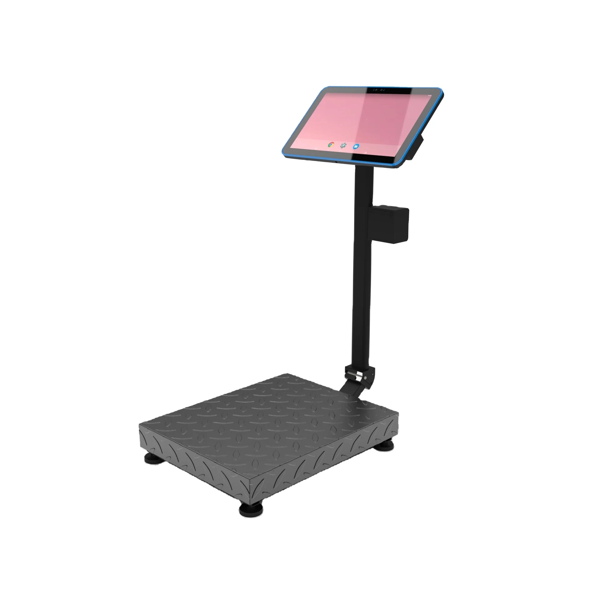 15.6 Inch 50kg 58mm WiFi and Bluetooth Connectivity Mobile POS Electronic Printer Scale with Enhanced Connectivity Features