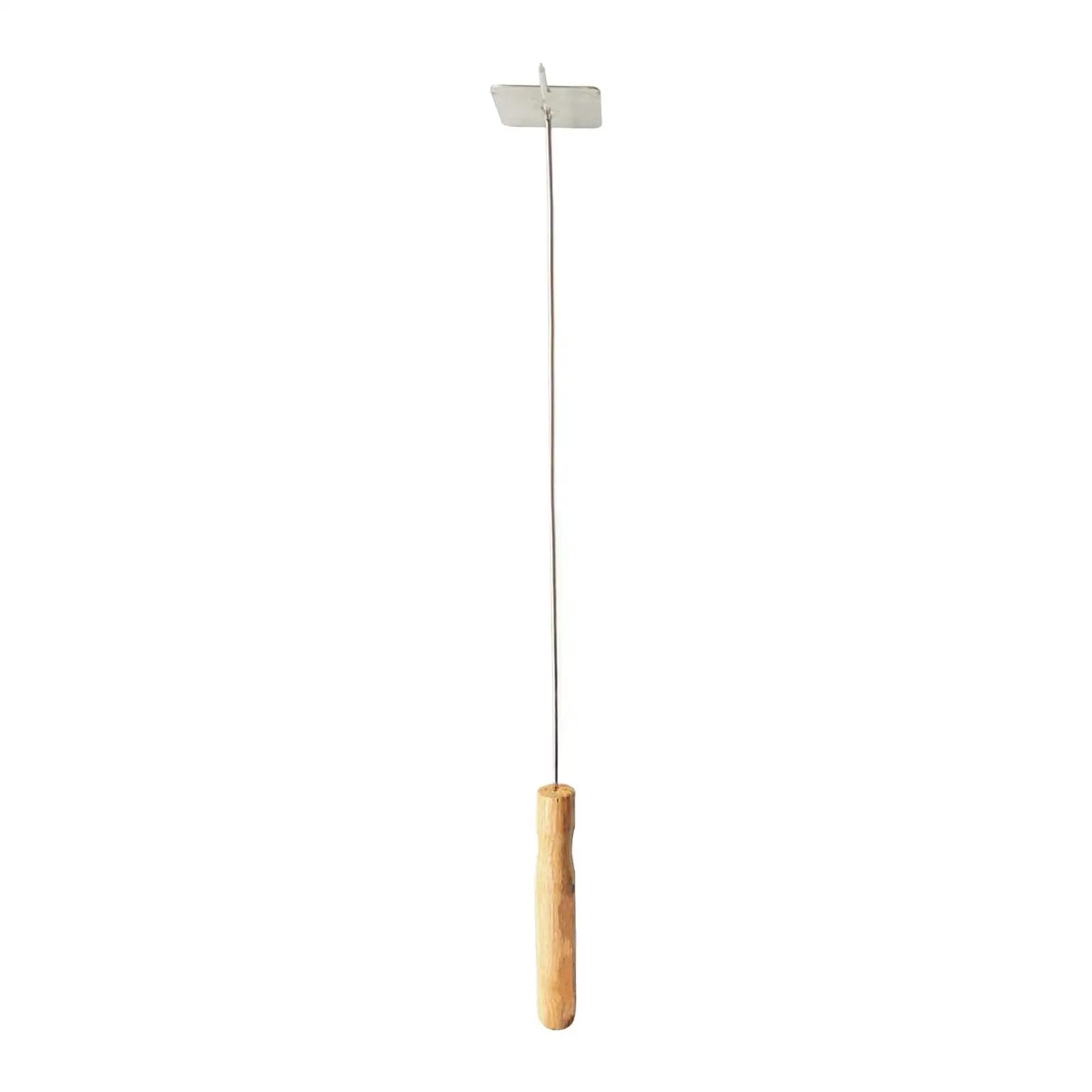 Stainless Steel Fire Rake Poker for Camping Wood Stove Fireplace Log Burner Tool Portable Outdoor BBQ Grill Ash Rake Hiking