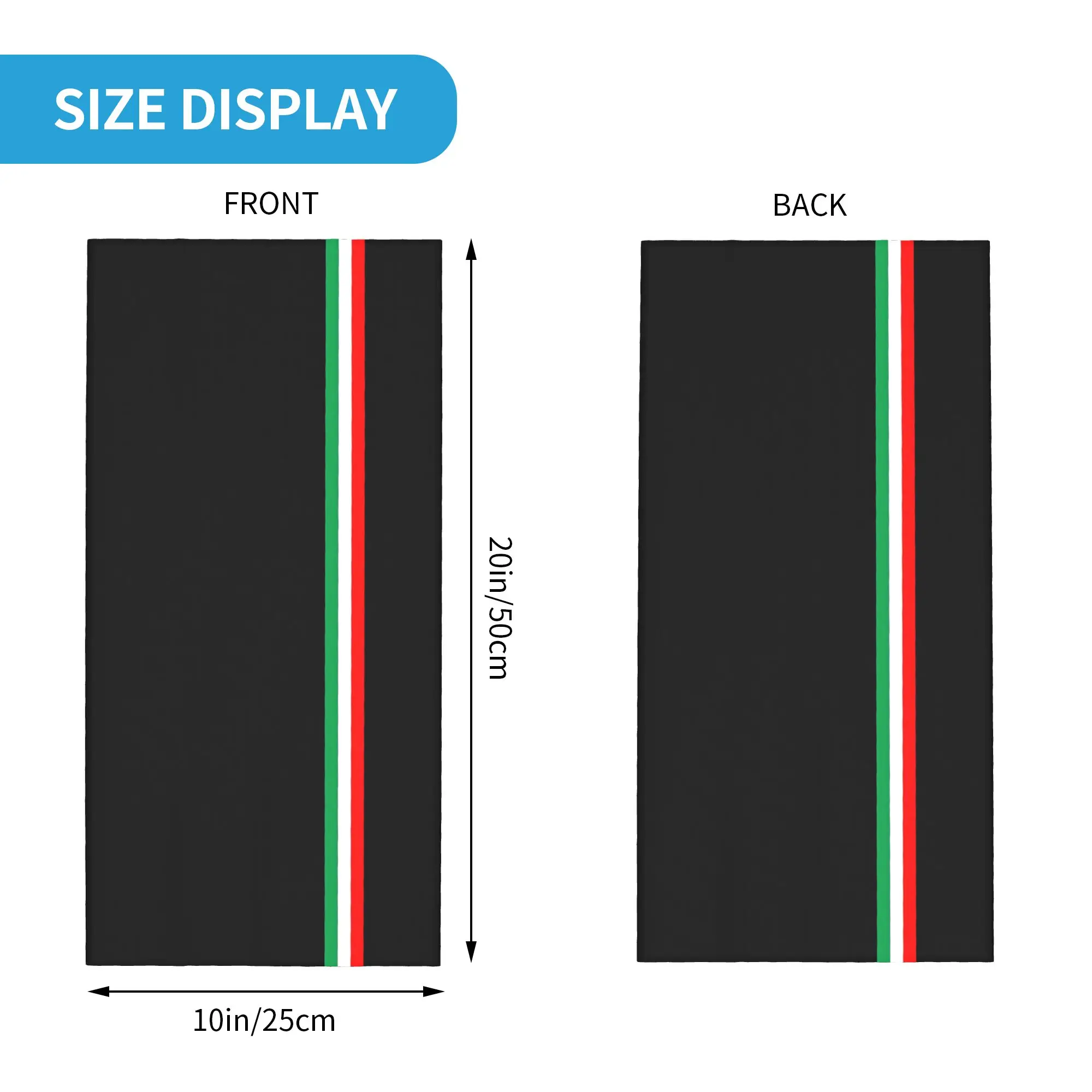 Custom Flag Of Italy Bandana Neck Warmer Women Men Winter Ski Tube Scarf Gaiter  Face Cover