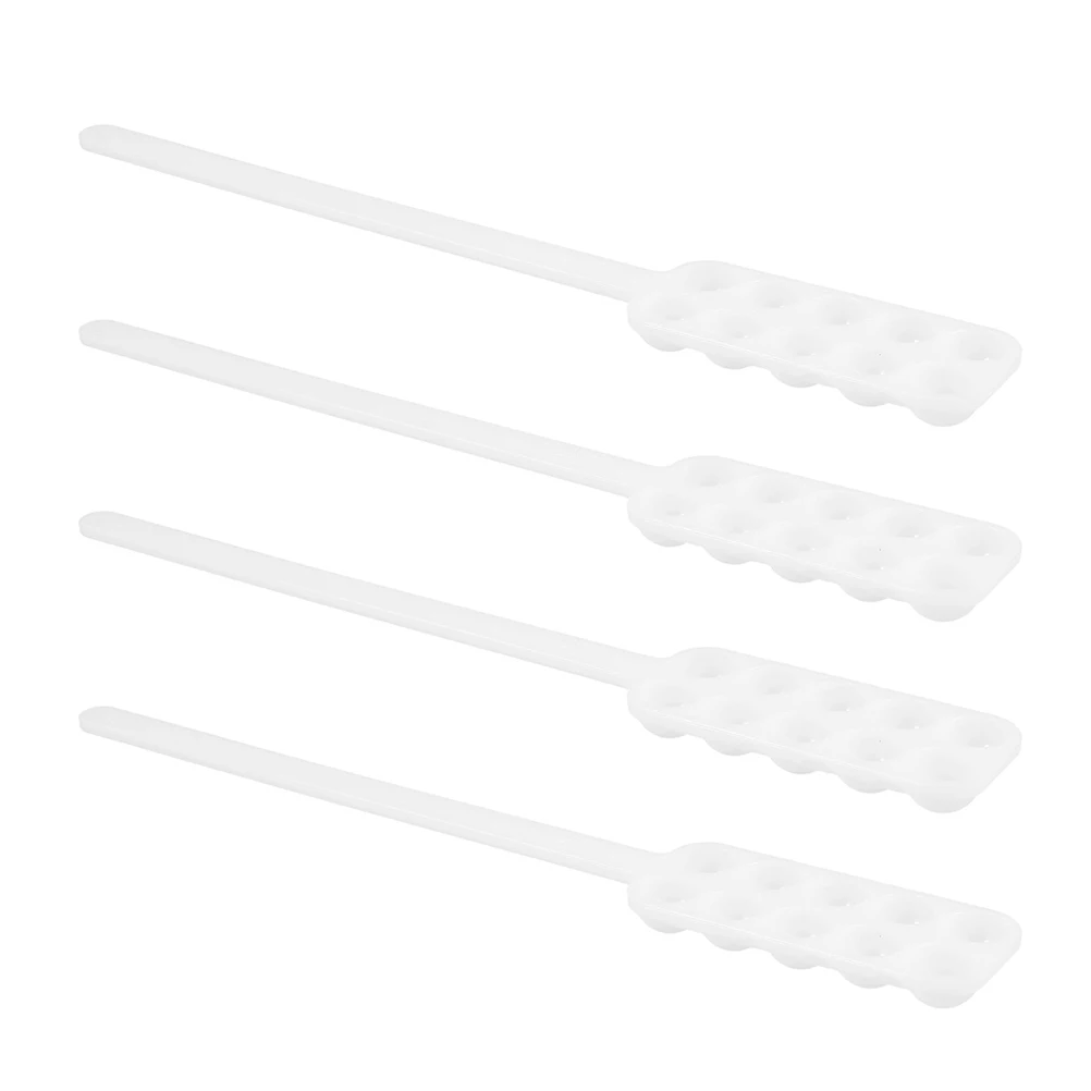 

4pcs Pill Counting Scoop 10-Slot Abs Medication Measuring Tool For Accurate Tablet Pellet Bead Dosage Portable Pharma Organizer