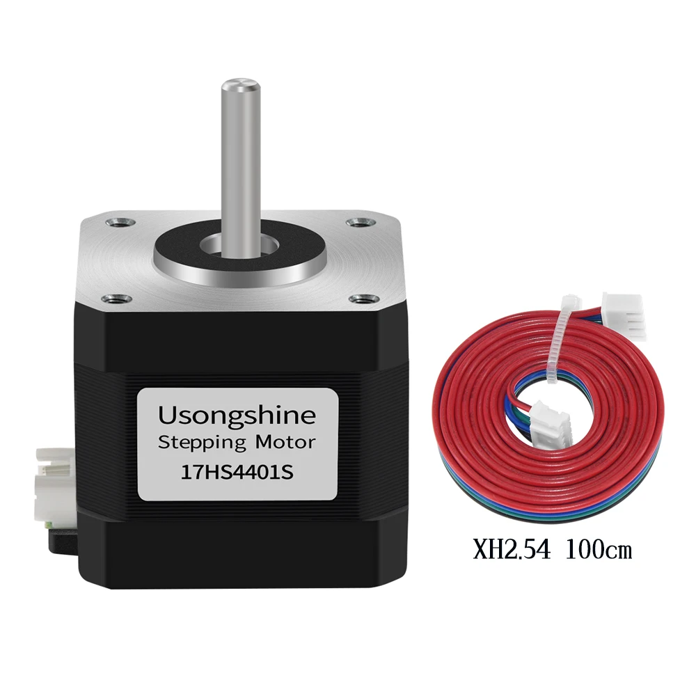 Usongshine Nema17 Schrittmotor 17HS4401 1.8 ° Motor 1,5 A 42 N.cm 42BYGH 4-adrig für CNC-Roter-Lasergravurmaschine 3D-Drucker