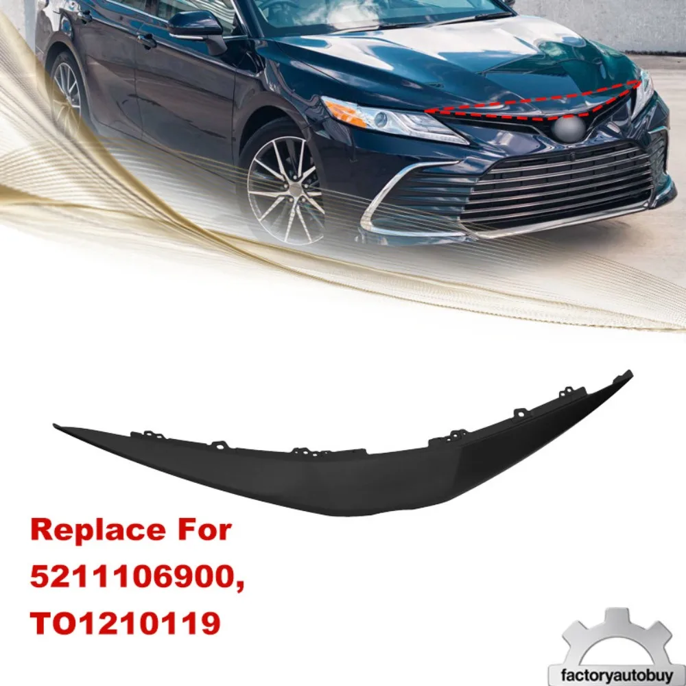 

Front Bumper Grille Cover Molding Trim For 2021-23 Toyota Camry LE/XLE TO1210119