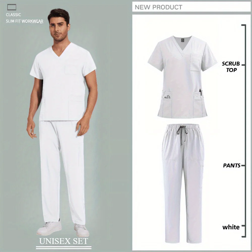 

Women's Summer Short Sleeve Solid Color Set with Pockets Micro-Elastic Polyester Fabric Drawstring Pants Uniform & Casual Wear