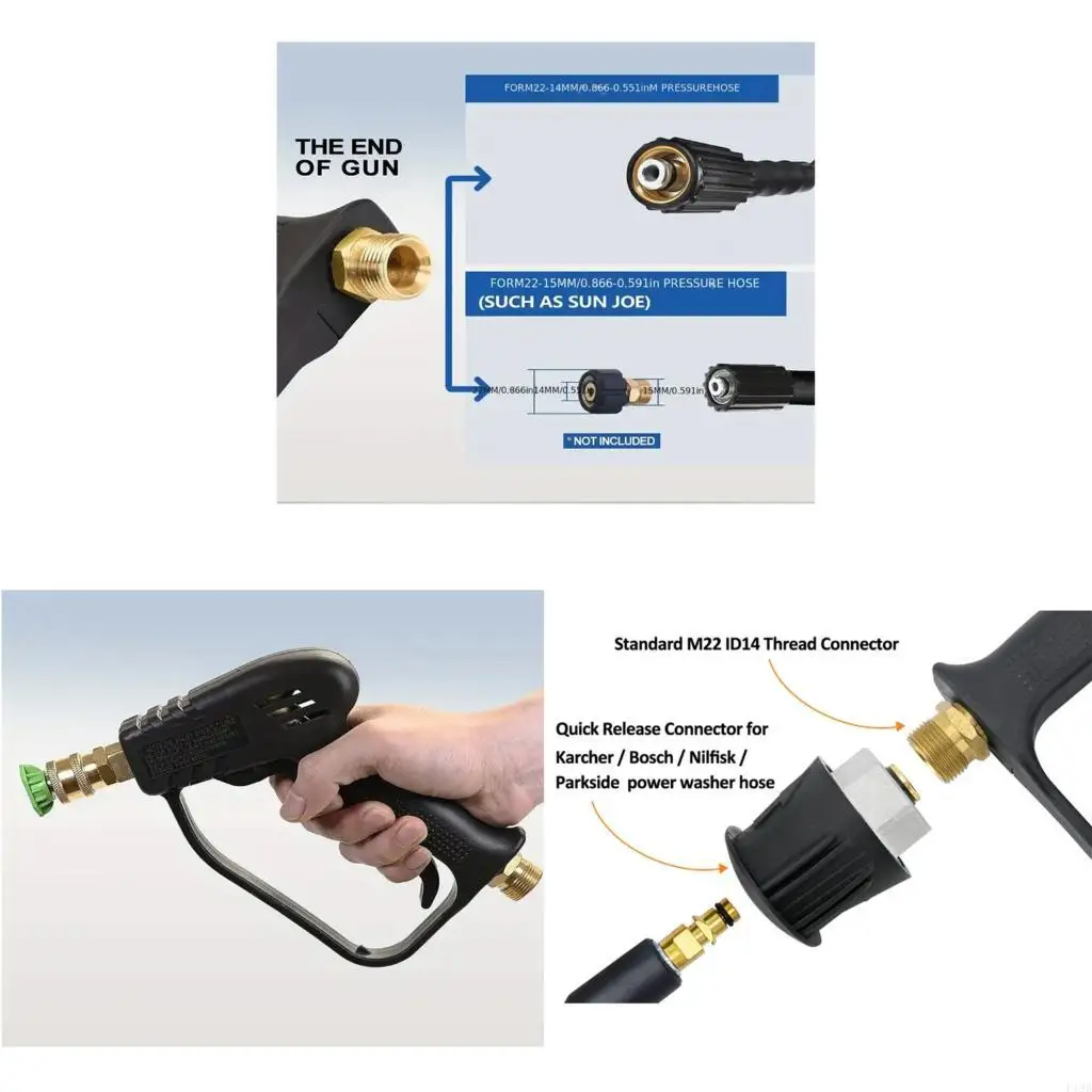 

F19B High Power Guns 10.5 GPM Flowing Car Washing Outdoor Cleaning Tool