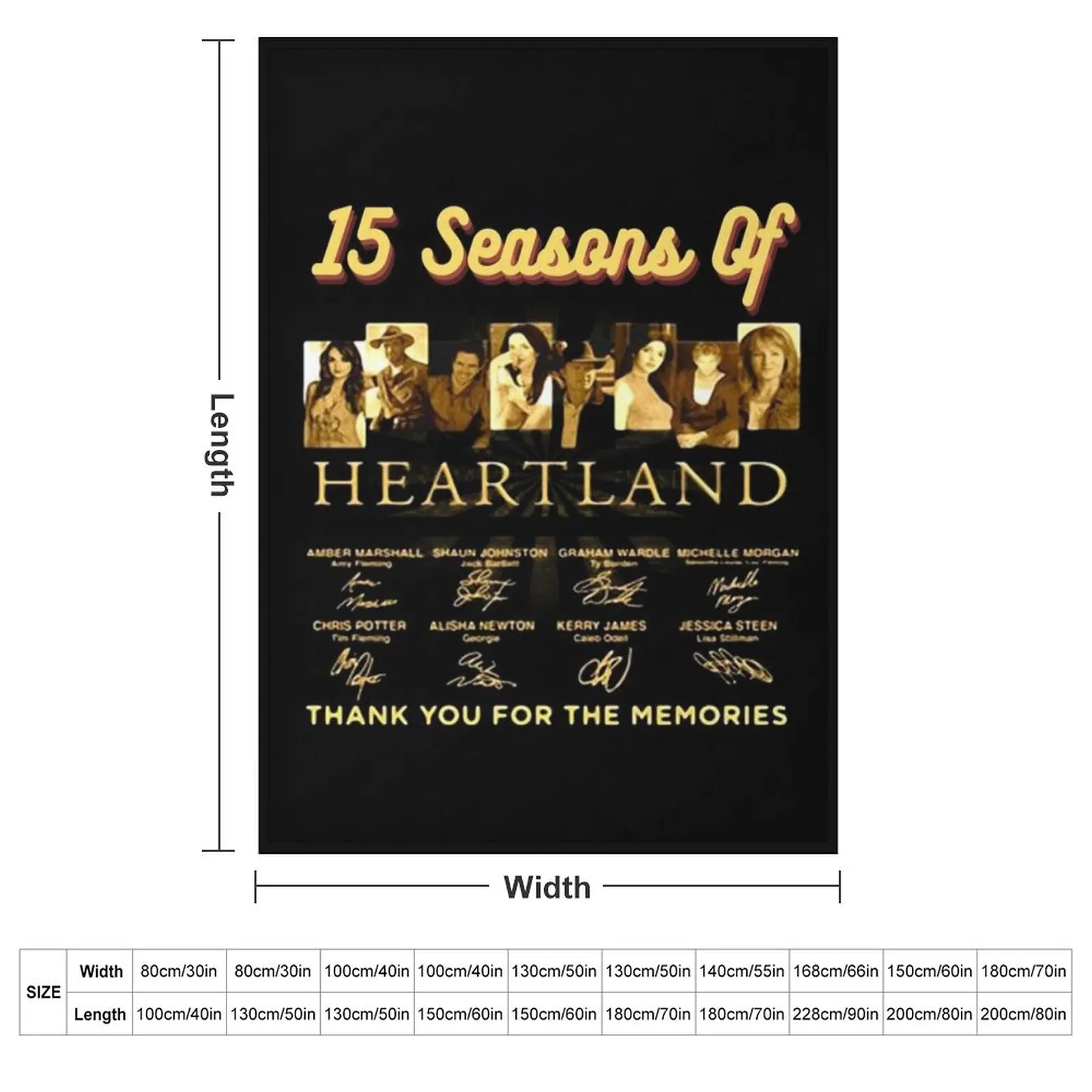 Heartland, Heartland 15 Seasons Throw Blanket Luxury Decoratives Designers Giant Sofa Bed Fashionable Plush Blankets
