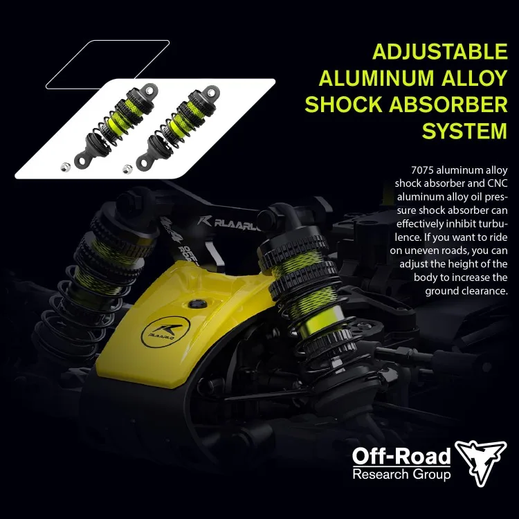 RLAARLO 1/12 Brushless RC Cars for Adults, Max 50 MPH Fast RC Buggy, All Terrain High Speed Remote Control Car Hobby Off-Road RC