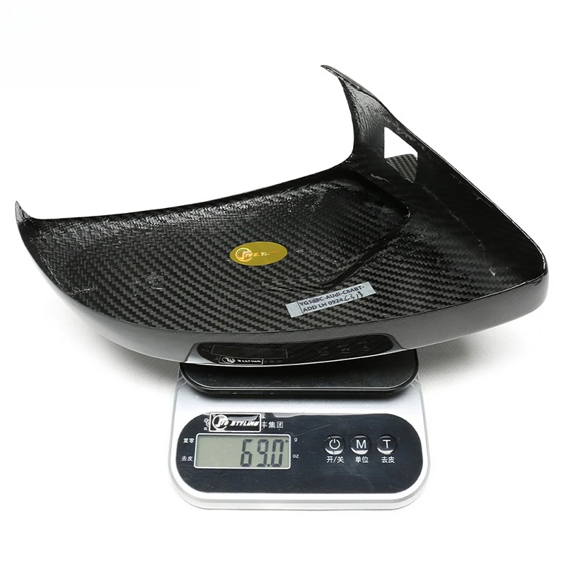 Geschikt voor Audi A6C8 A8S8 A7S7 S6 RS6 Droge Koolstofvezel ABT Hoorn Achteruitkijkspiegel Cover