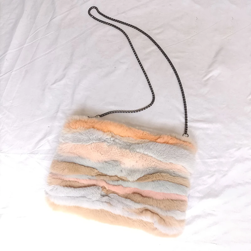 2024 Winter Mult Color Real Rex Rabbit Fur Hand Warmer Luxury Warm Sleeve Hand Tube Fashion Woman Natural Fur Handmuff