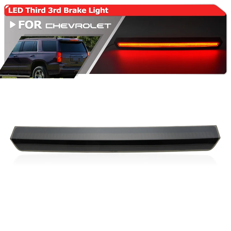 

Дымчатый светодиодный третий 3-й стоп-сигнал OE-Spec 22783104 для Chevrolet Gen4 Tahoe Suburban 2015-2020, дополнительный стоп-сигнал с высоким креплением