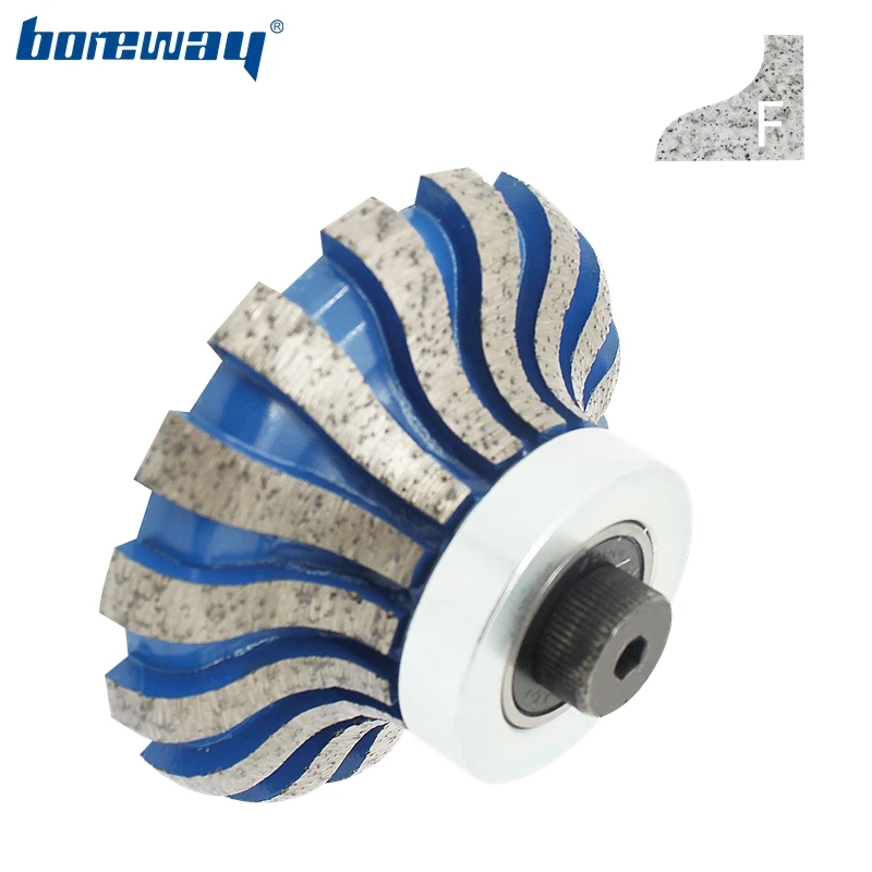 

Boreway 1 шт. F30 * M10 алмазный металл портативный фрезерный станок с непрерывной кромкой профилирующий для шлифовки и полировки гранита, мрамора, камня