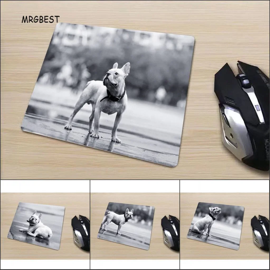 In Stock Mouse-pad Small Size Cute Bulldog Gary Picture Desk Mats Square thermal Mousepad  for DOTA2 Gaming