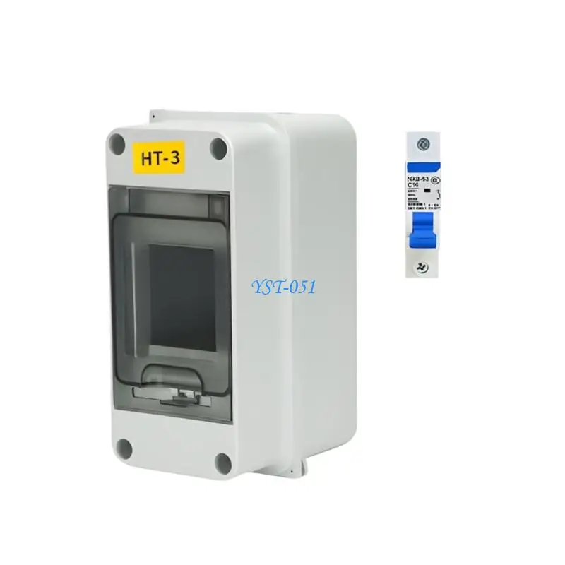 E15A Quick Assembly Plastic Electrical Device Having 2 Position Breaker For Residential And Office Use