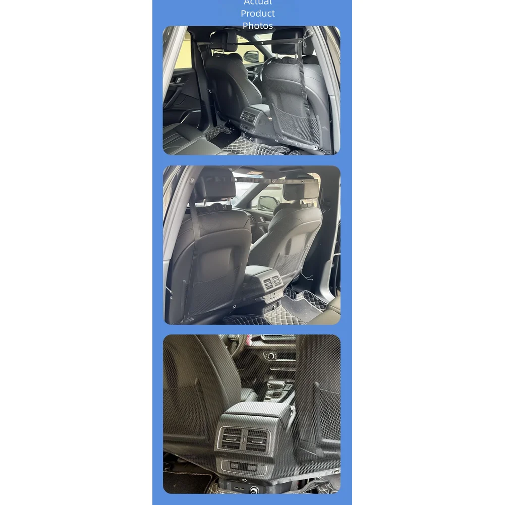 

Эластичная веревочная автомобильная сетка для домашних животных с дышащим сетчатым материалом, предназначенная для надежных различных моделей транспортных средств