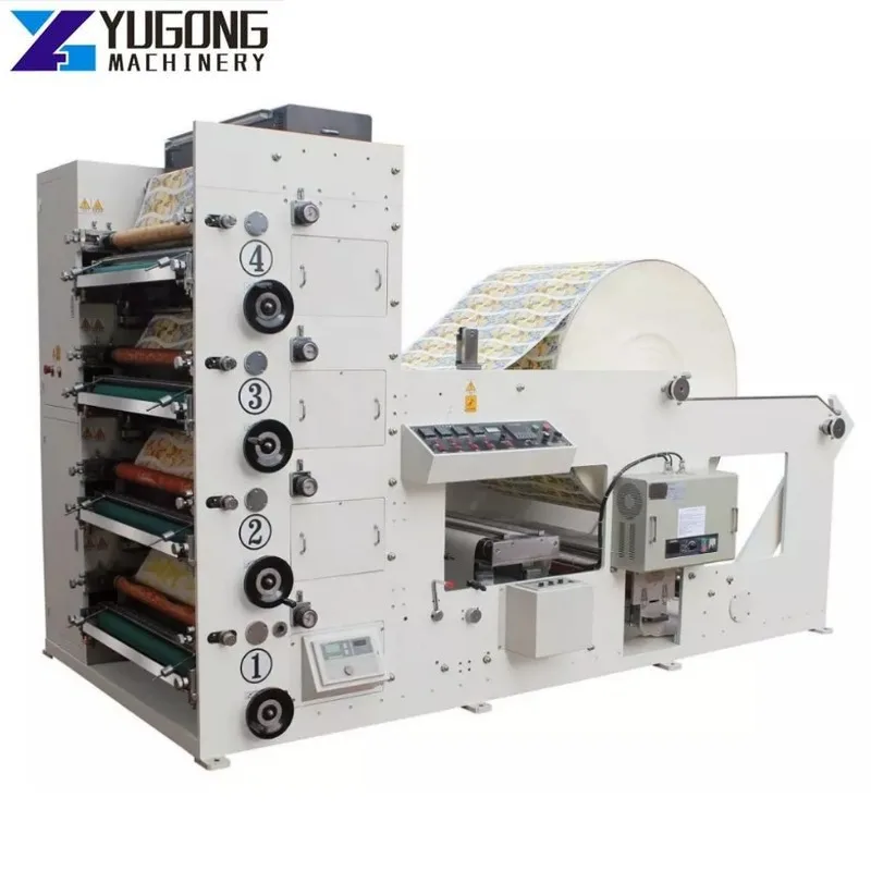 YUGONG Corrugated Paper Card Paper Cup Blank Punching Flat Bed Die Cutting Machine with Automatic Stack