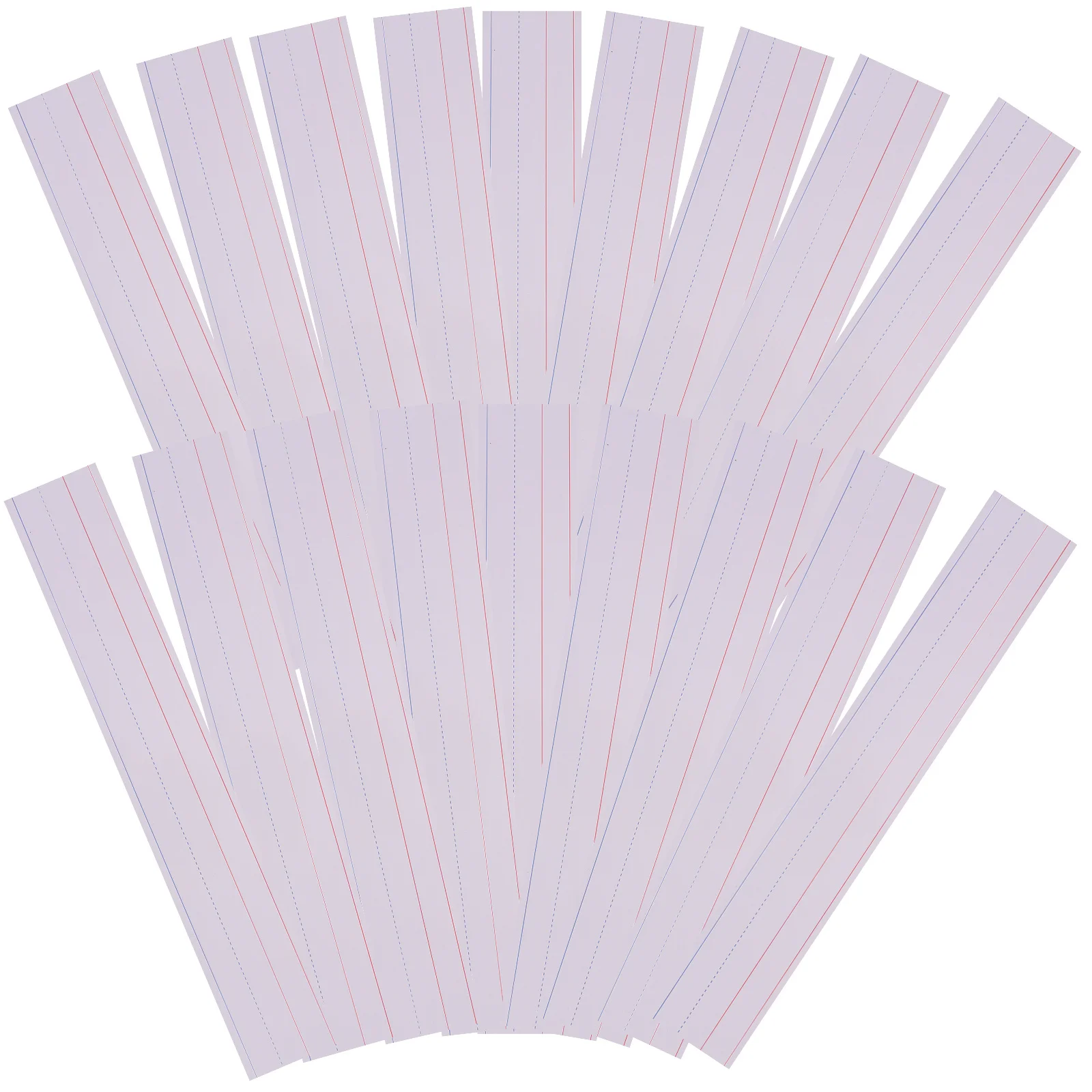 30Pcs Sentence Writing Strips Ruled Paper Strips for School Classroom Learning Teaching Educational Supplies School Supplies