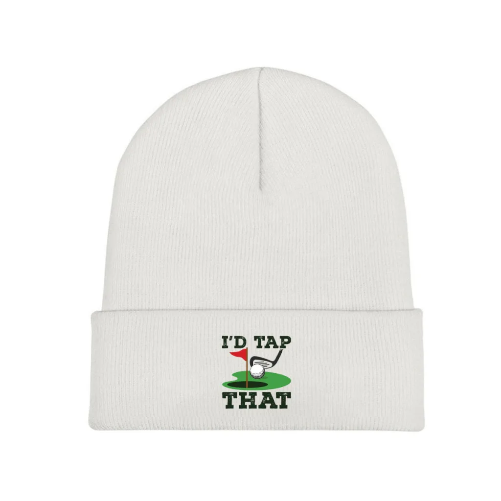 

I'd Tap That Golf Putting Golfing Golfer Knitted Hat Beanie Caps Skullies Beanies Ski Cap Soft Bonnet Hats Winter Warm