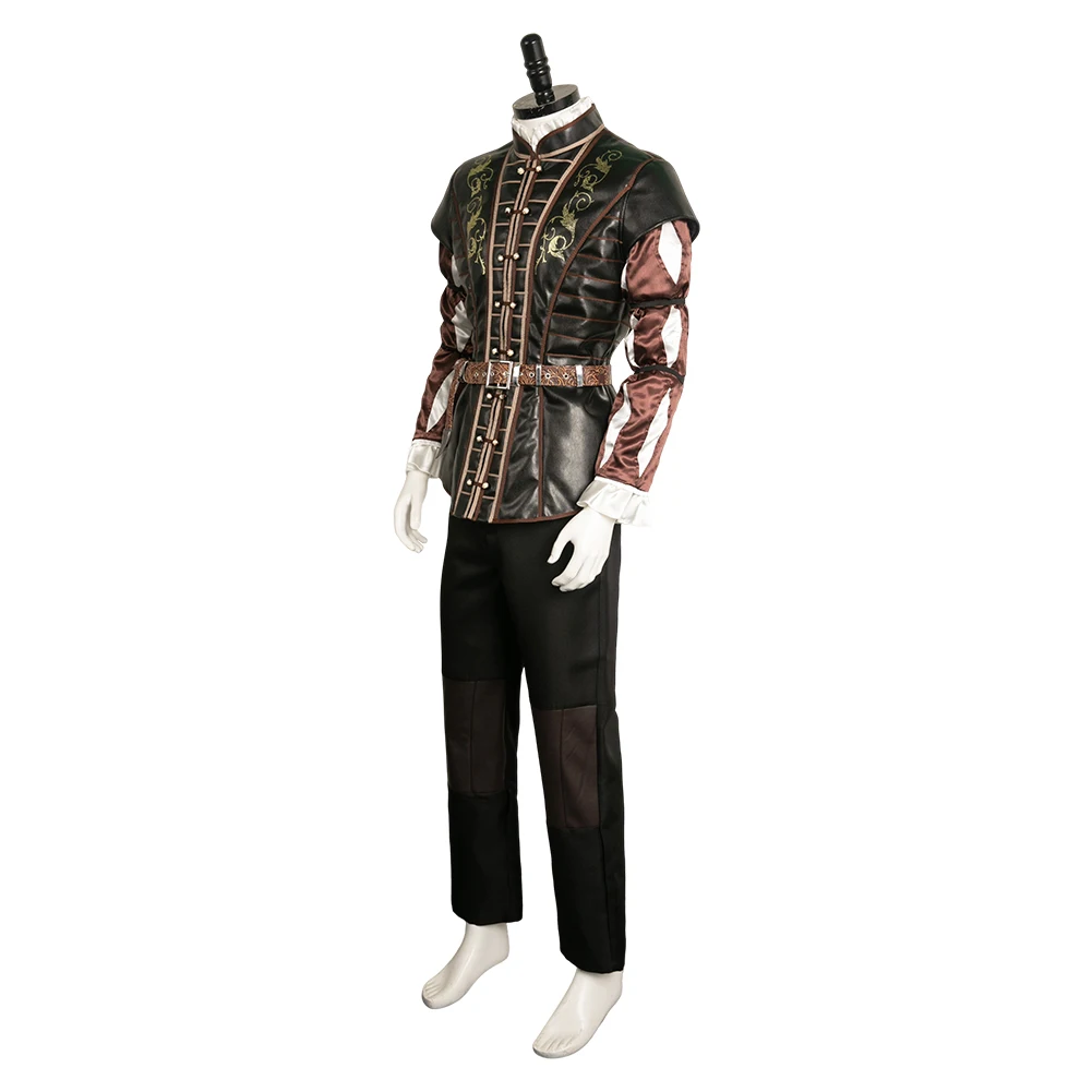 Astarion Cosplay Fantasia Kostuum Spel Baldur Cos Gate Vermomming Volwassen Mannelijke Top Broek Outfits Halloween Carnaval Roleplay Pak