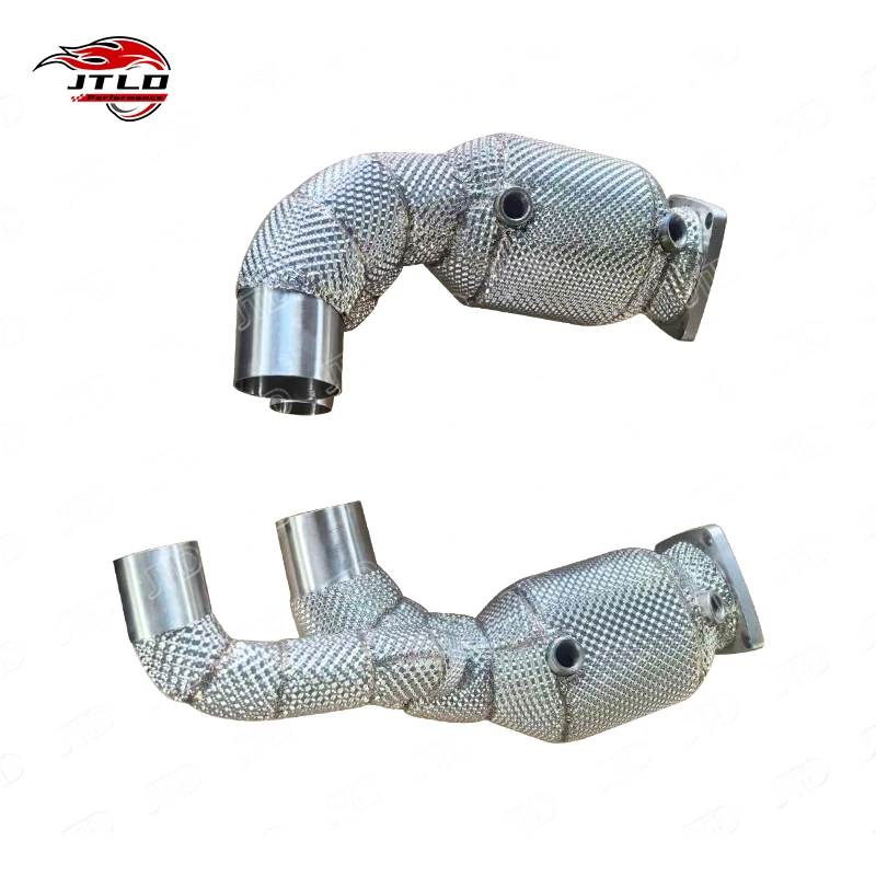 For Porsche 911 Carrera T 3.0 Turbo 2019+, Stainless Steel Straight Downpipe Exhaust Header Upgrade For Improved Power And Sound