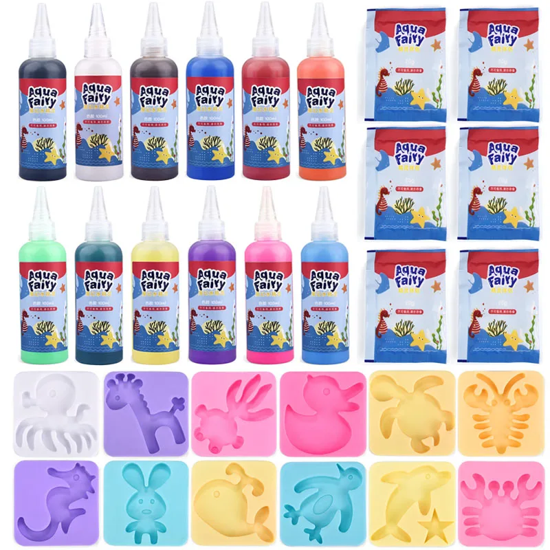ילדים עבודת יד DIY ציור מדבקות חינוך מונטסורי אוריגמי קסמים מים אלפים ערכת צעצועים מתנה לילדים אמנות