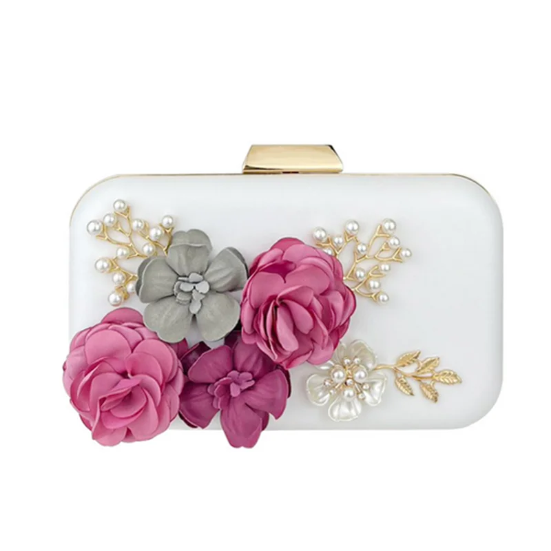 

Lady Clutch Evening Bag Chain Shoulder Cross Body Bags Pearlescent Luxury Designer Party Bride Wedding Cases Totes Square Wallet