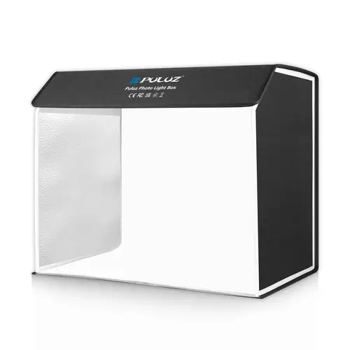 Imagen 2 del producto PULUZ-caja de luz de estudio fotográfico de 60x40cm, Kit de tienda de campaña de estudio de fotografía cuboide portátil con fondos de 4 colores, caja suave de fotografía LED