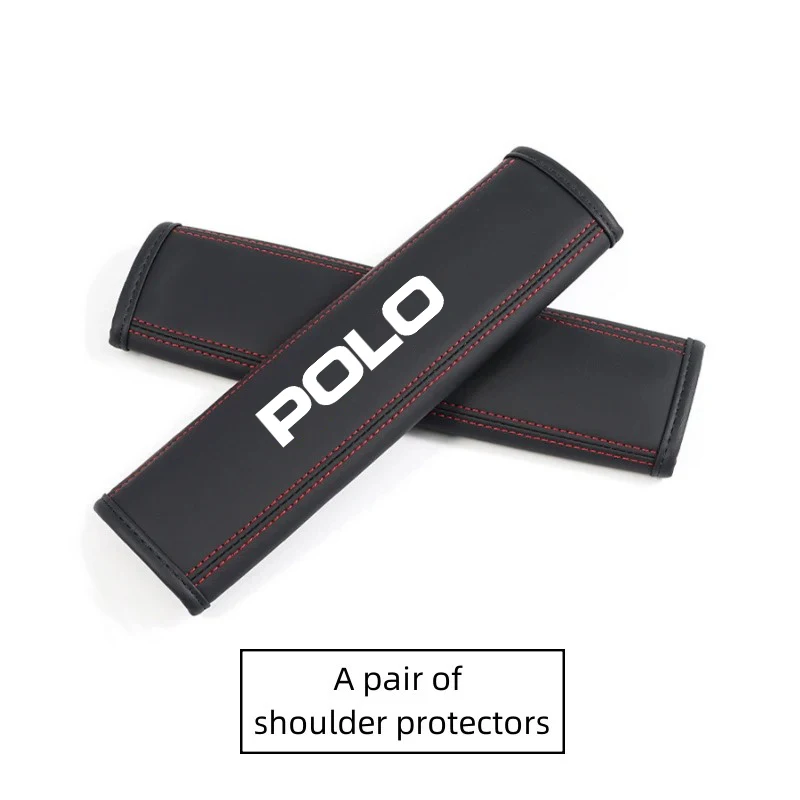 Car Headrest Neck Pillow Seat Belt Shoulder Pads Auto Travel Accessories For Volkswagen VW Polo 6R 6N 6N2 6C 9N 9N3 Rline R Line - view 4