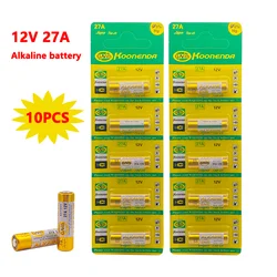 10PCS 27A 12V Dry Alkaline Battery A27 G27A 27MN MS27 GP27A L828 V27GA ALK27A for Alarm Remote Control Dry Cell