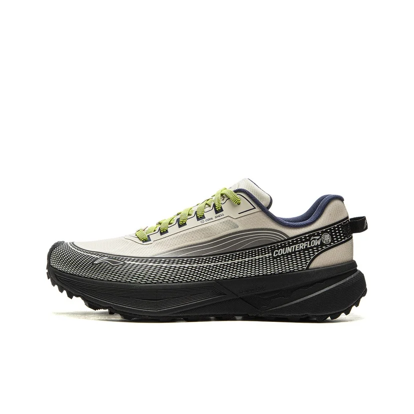 Li Ning Outdoor Counterflow Xingjing Low top Hiking Shoes Unisex Black Gray AHTV041-2