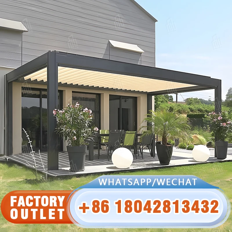 New models popular Gazebo Outdoor Patio Eco-friendly waterproof Sunroom with balcony