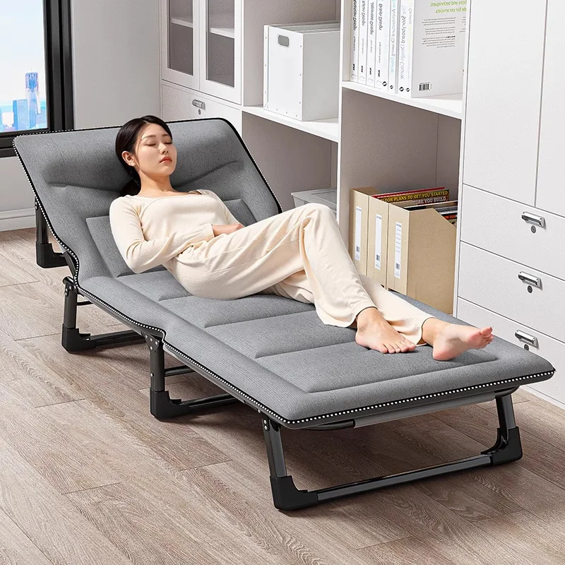 Single folding bed office lunch break artifact sleeping back chair can be placed flat hospital escort bed outdoor camp bed