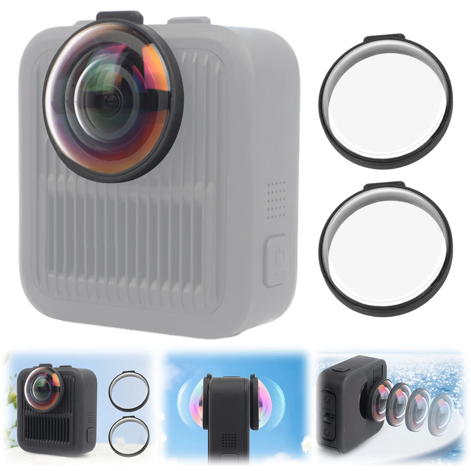 

Защитная пленка для объектива камеры GoPro MAX 2, оптическое стекло, защита от ударов, аксессуары для камеры