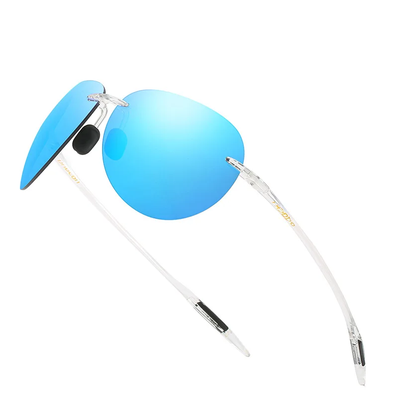 DUBERY New Sunglasses Sports Driving Sunglasses Frameless Toad Glasses Sunglasses Fishing Sun Glasses For Men Sun Glass Clip