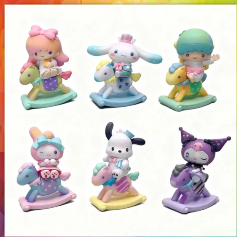

Sanrio Blind Box Childlike Horse Kulomi Meileti Handmade Hand Ornament Toy Gifts Collectible Figurine for Kids And Adults