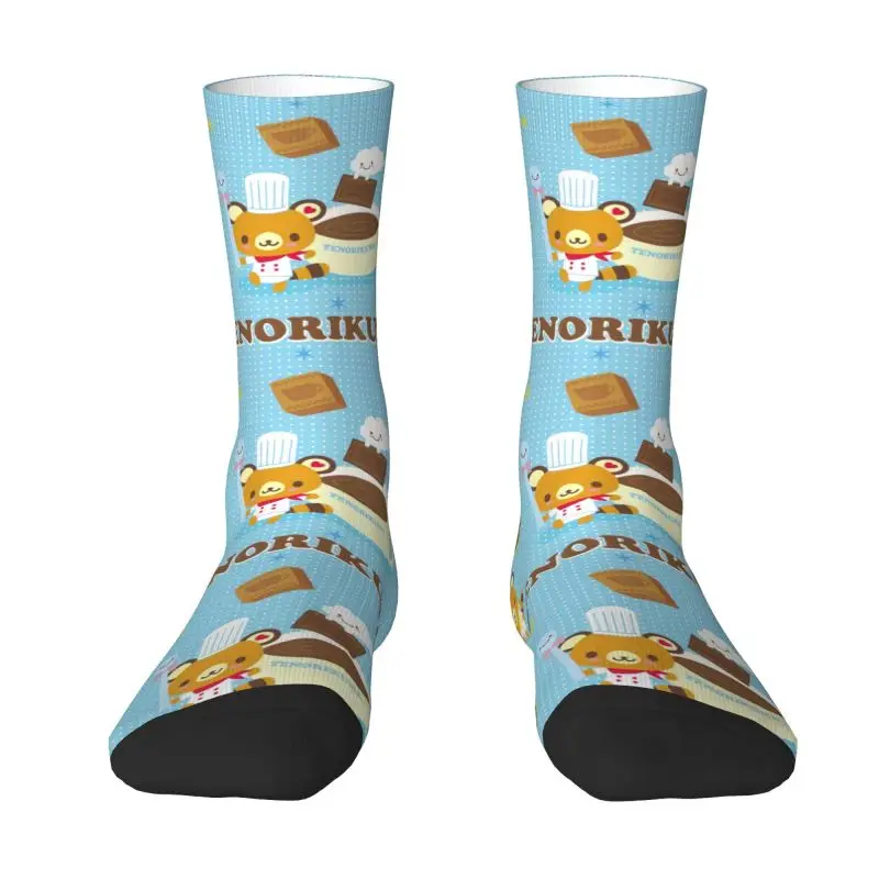 Chaussettes de sport de basket-ball imprimées en 3D pour hommes et femmes, dessin animé Disney, anime, ours, tenorikuma, sanurgente, chaud, drôle, personnalisé